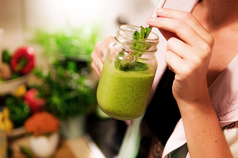 Rezept: Grüner Eiweißshake mit Hanf
