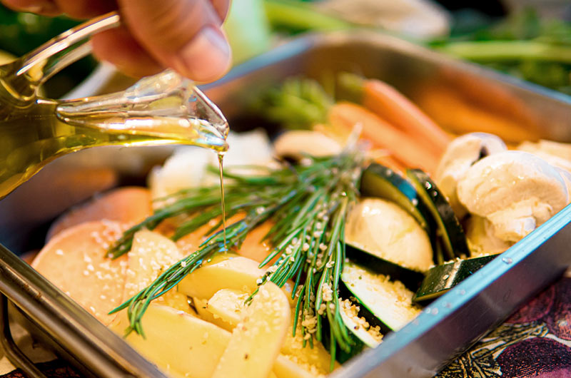 Aromatisches Ofengemüse mit Hanfsamen – Vegan